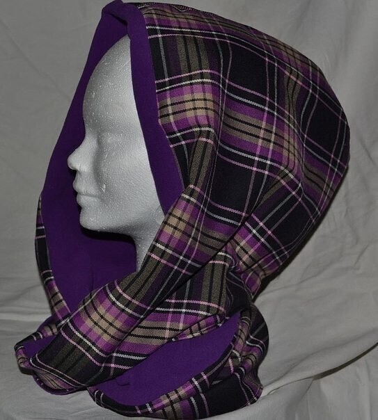 Шарф-хомут с капюшоном