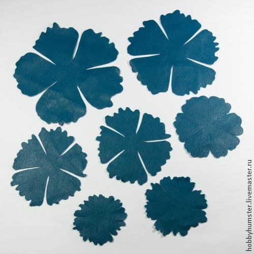 ​Создаем цветок из кожи в шарике: часть 1