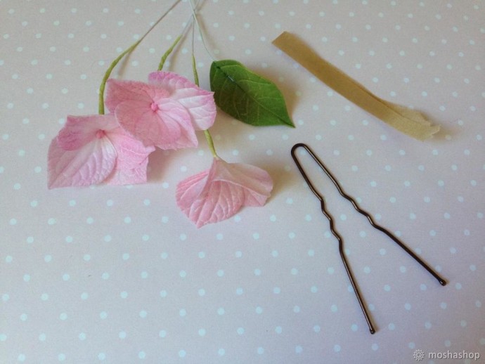 Создаем нежную гортензию из фоамирана: часть 2