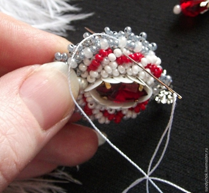 ​Создаем свадебные серьги "Мирослава": часть 4