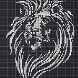 ​Вышиваем львов