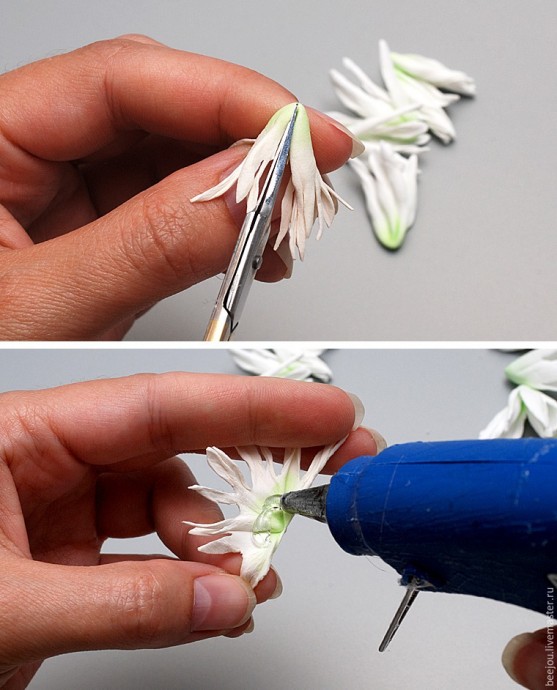 Букет невесты из фоамирана: часть 2