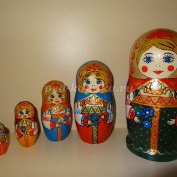 Роспись деревянной матрёшки: часть 1