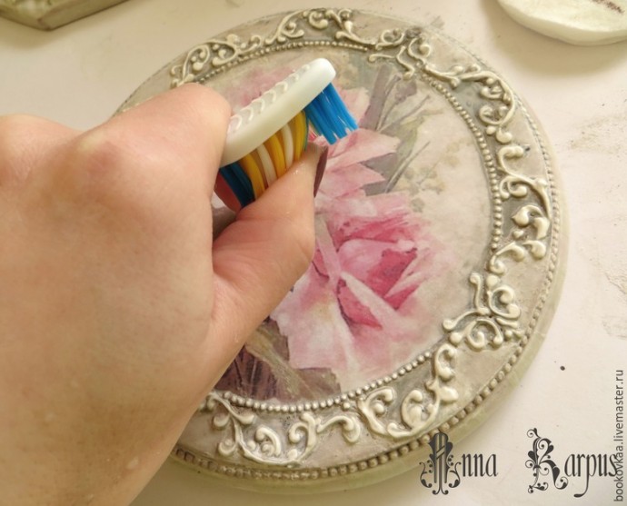 ​Мастер-класс по декору кухонной доски "English breakfast": часть 3