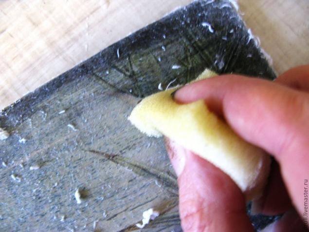 ​Состаренный фон под вживление лазерной распечатки: мастер-класс, часть 3