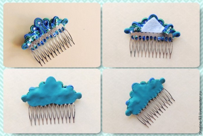 Создаем украшение "Гребень Ундины" с кристаллом Swarovski: часть 2