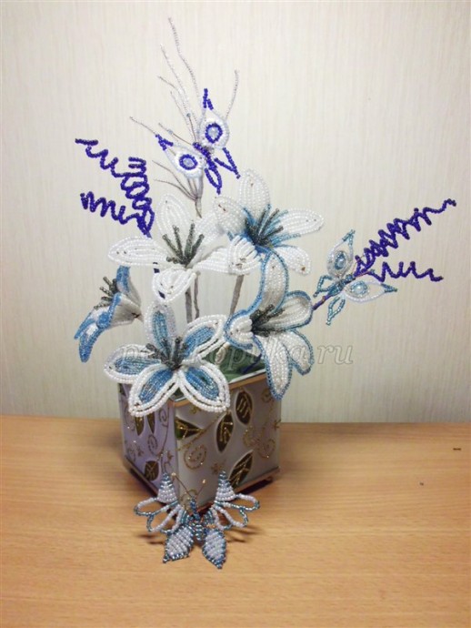 ​Цветы из бисера "Чудная фантазия": часть 4