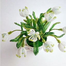 Подснежники с нежно-зелеными листьями