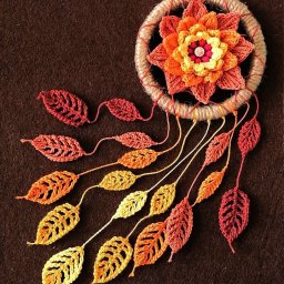 Вяжем маленькие листочки крючком