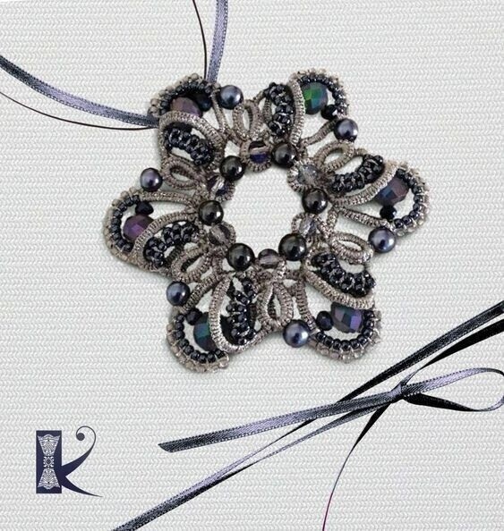 ​Утонченные работы в технике фриволите