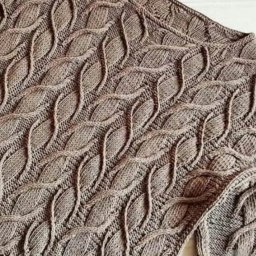 ​Узор спицами "Ряды лепестков"