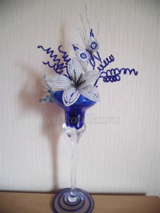 ​Цветы из бисера "Чудная фантазия": часть 4