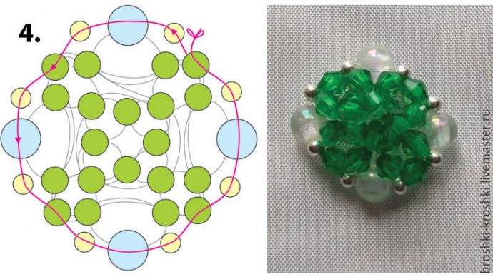 ​Плетём из бисера симпатичные новогодние сувениры: часть 3
