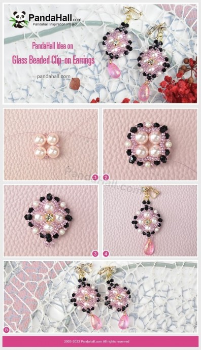 ​Схемы красивых серёжек из бисера