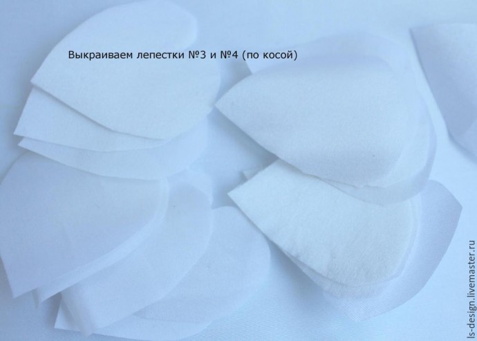 ​Шелковая бутоньерка роз: часть 2