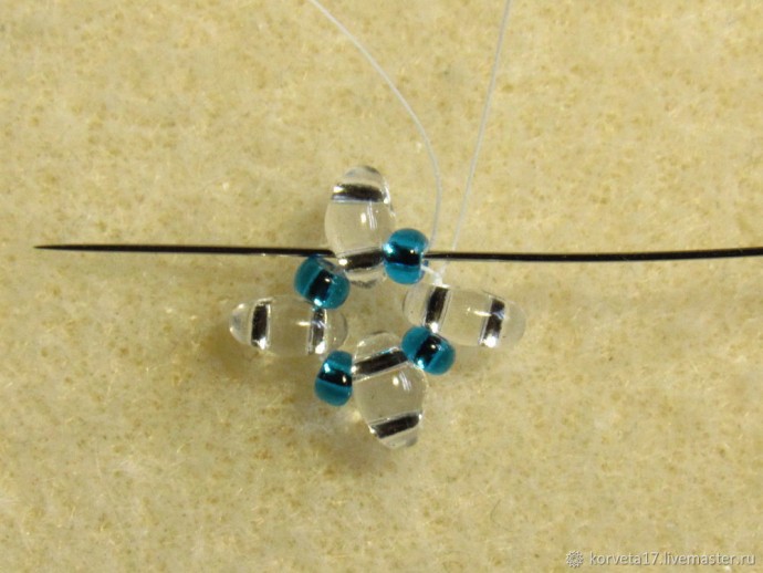 Плетем серьги-гвоздики "Лотос": часть 1 Плетем серьги-гвоздики "Лотос": часть 1