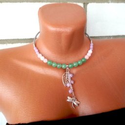 Колье-чокер с весенним настроением: часть 3