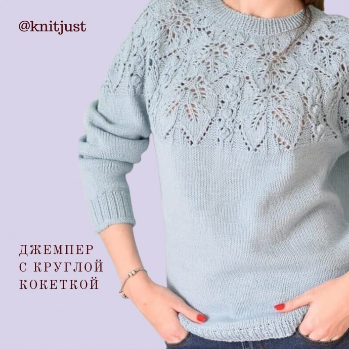 Джемпер с круглой кокеткой Джемпер с круглой кокеткой