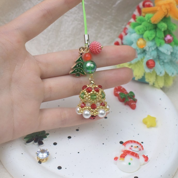 Колокольчик из бисера и бусин