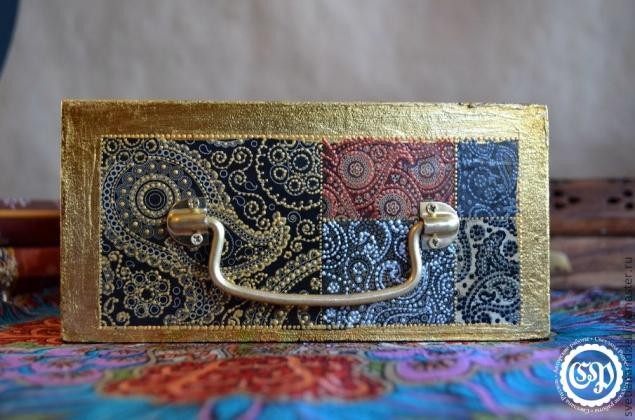 ​Коробка для чая превращается в восточную шкатулку: мастер-класс, часть 5