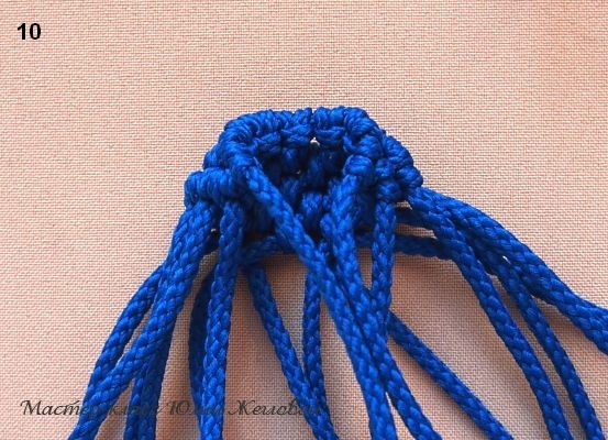 Плетём шарик в технике макраме