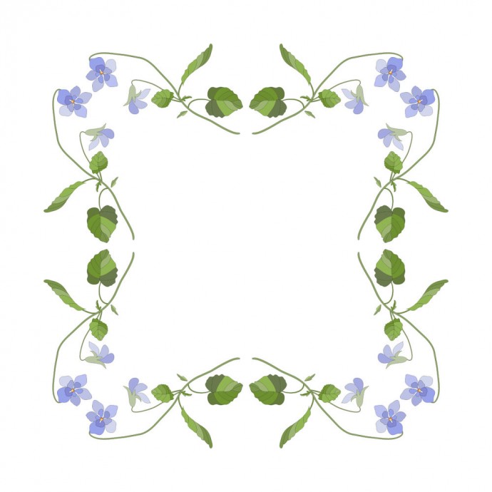 ​Узоры из фиалок