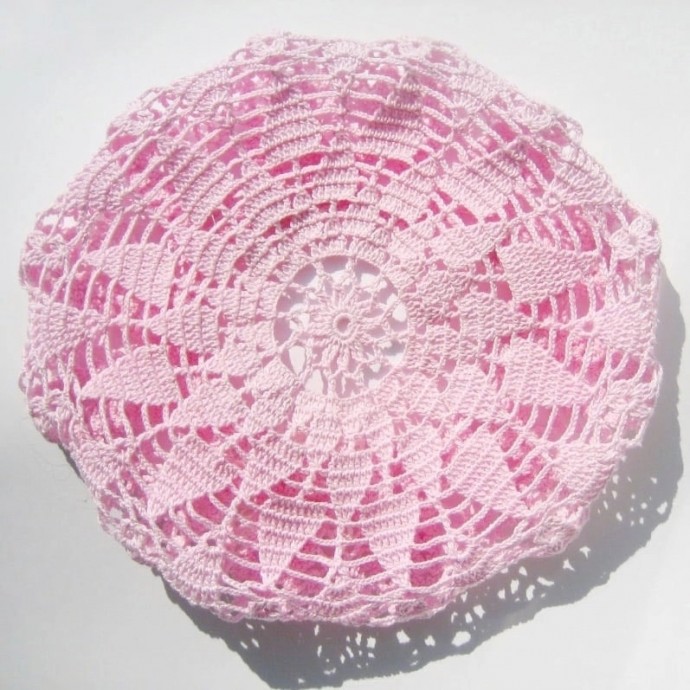 ​Летний берет из пряжи