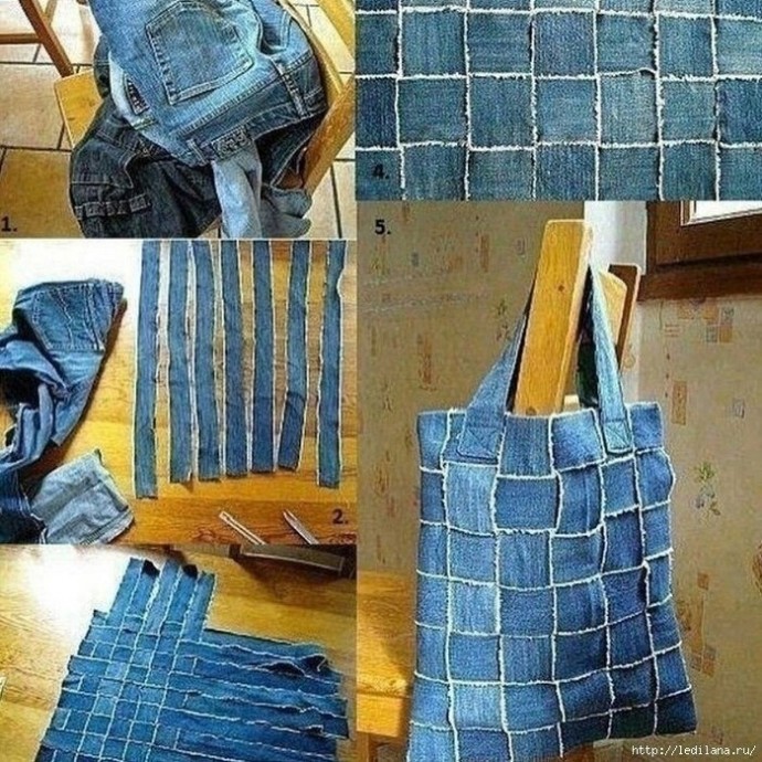 Сумки из старых джинсов Сумки из старых джинсов