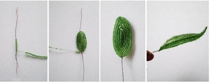 ​Тюльпаны из бисера