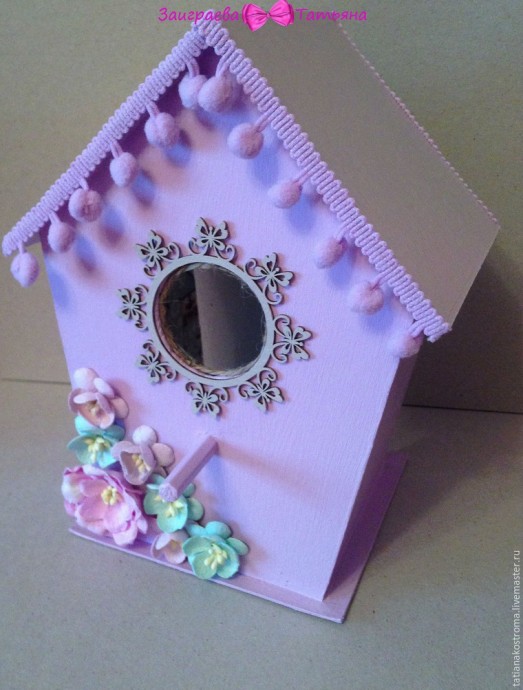 Делаем декоративный скворечник с гнездом и птичкой: часть 2 Делаем декоративный скворечник с гнездом и птичкой: часть 2