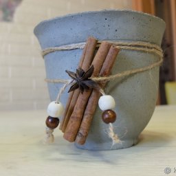 3 идеи декора для цветочного горшка