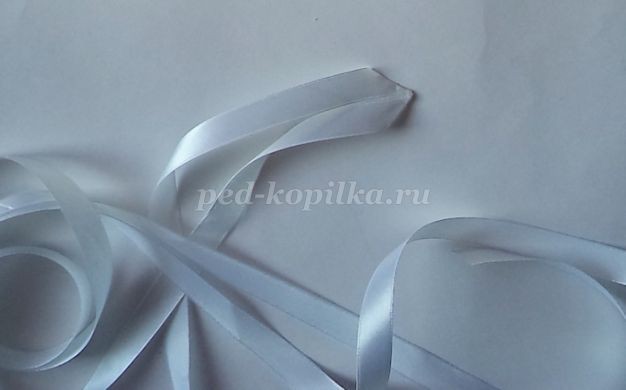 Лента в косу в технике цумами канзаши: мастер-класс, часть 2