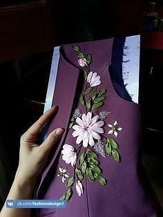 ​Примеры вышивки лентами