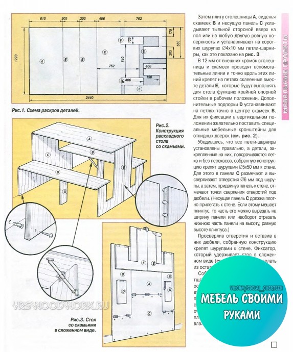 Складной кухонный стол своими руками Складной кухонный стол своими руками