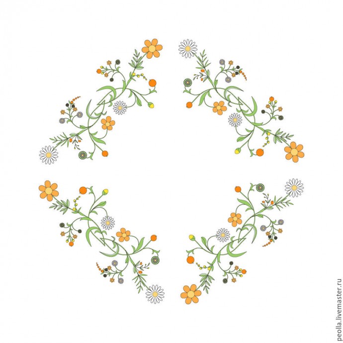 ​Уроки дизайна вышивки: неполная симметрия