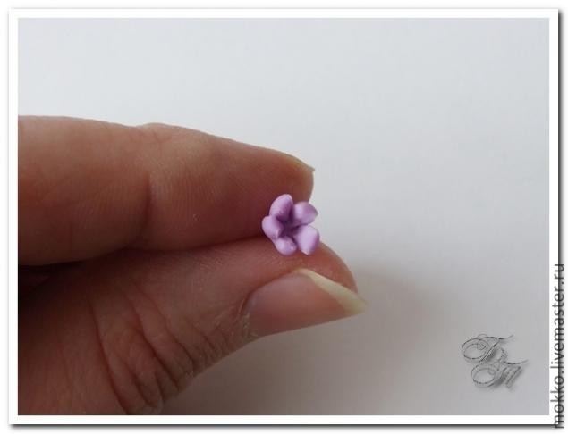 Лепим веточки лаванды из полимерной глины без использования молдов: часть 1