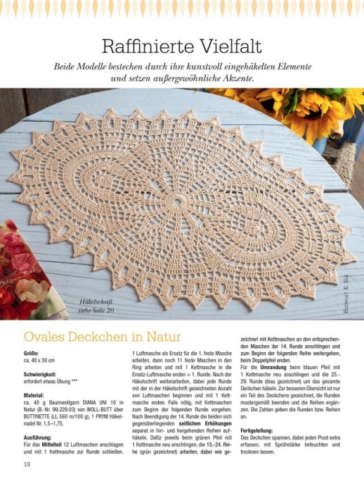 Оригинальные схемы для вязания салфеток