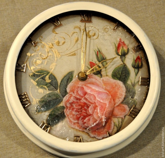 Декорирование часов с необычным стерео-эффектом: часть 6