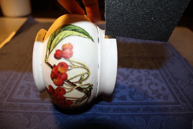 ​Искусственное состаривание "Горшочек для хранения": часть 2