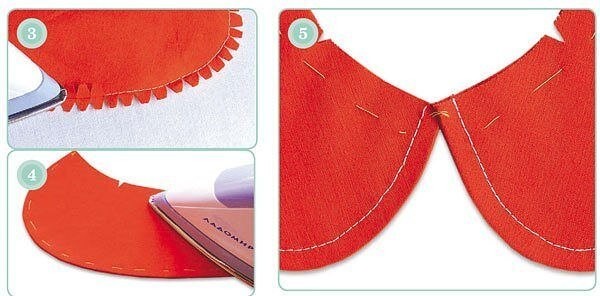 Изготовление и втачивание плосколежащего воротника