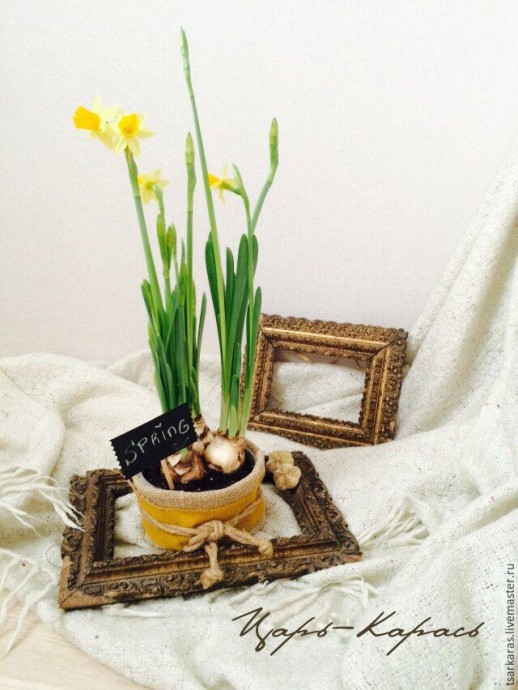 ​Кашпо в стиле рустик из старой коробки: часть 2