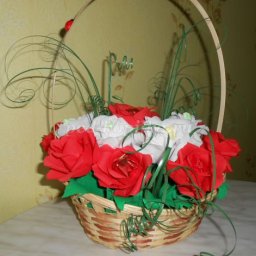 ​Розы с сюрпризом в корзинке: мастер-класс, часть 2