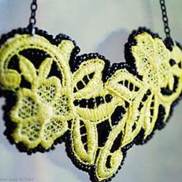 Как просто и быстро сделать текстильное кружевное колье