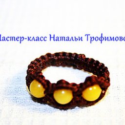 Кольцо в технике макраме: часть 2