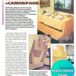 ​Складной кухонный стол своими руками