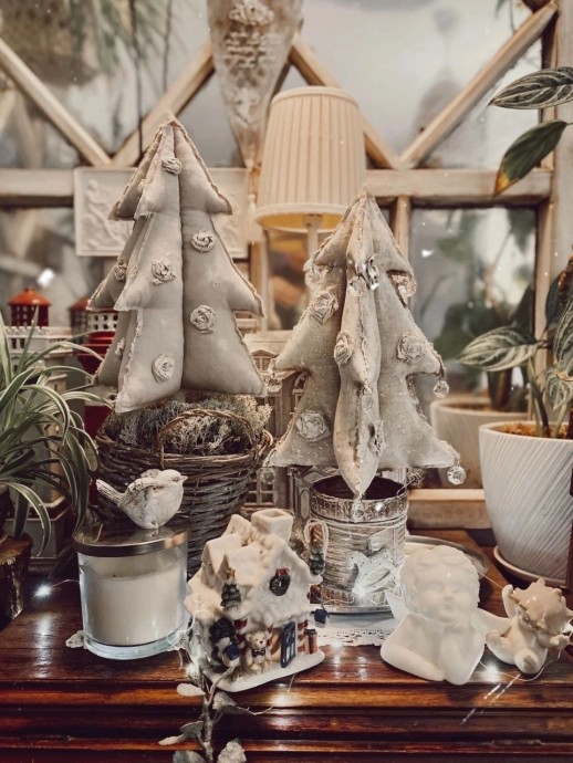 Текстильные ёлочки