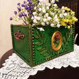 Декор деревянного ящика