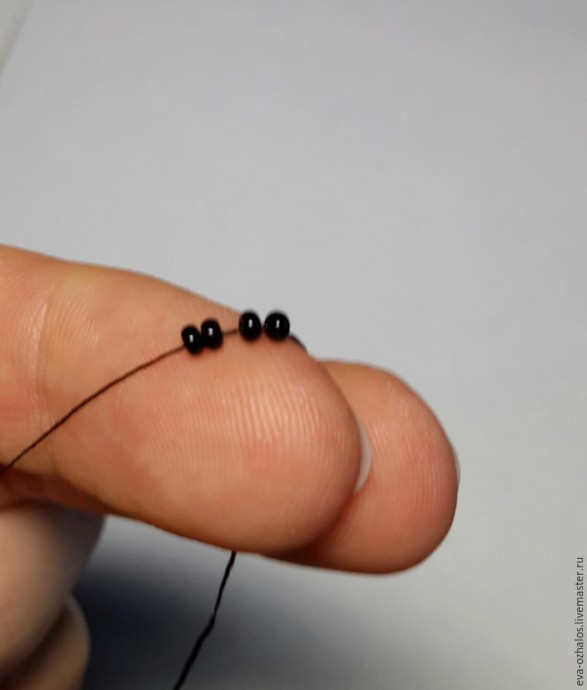 ​Делаем брошь-цветок "Черная георгина": часть 2