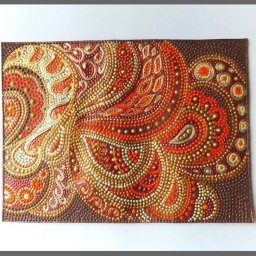 Мастер-класс по точечной росписи обложки