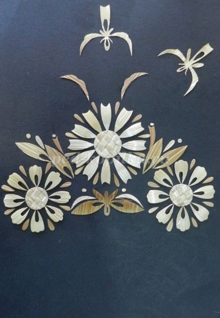 ​Панно из соломки "Гармония" своими руками: часть 3